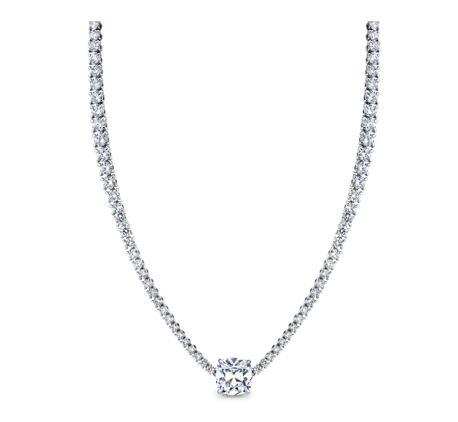 Antique Cushion Cut Collar Necklace - Image 2