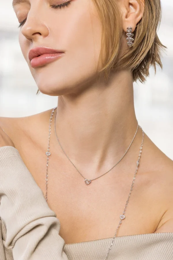 ETHEREAL ROSE HEART 32” STATION NECKLACE - Image 5