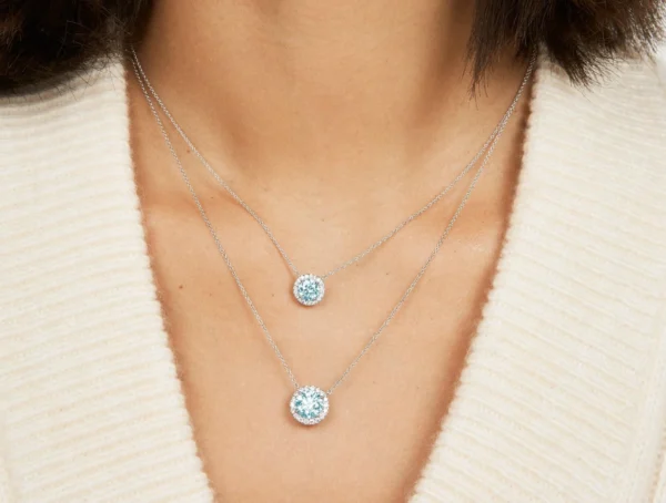 Lab-Grown Diamond 2ct. tw. Halo Pendant - Image 4