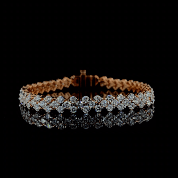 Round diamond bracelet