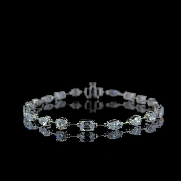 Marquise and Radiant diamond bracelet