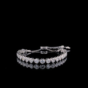 Round diamond bracelet