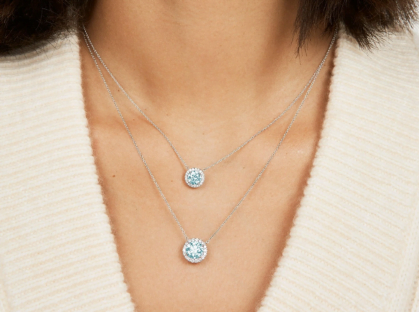 Lab-Grown Diamond 2ct. tw. Halo Pendant