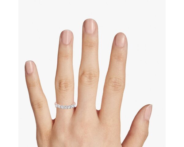 Seven Stone Asscher Lab Grown Diamond Ring - Image 3